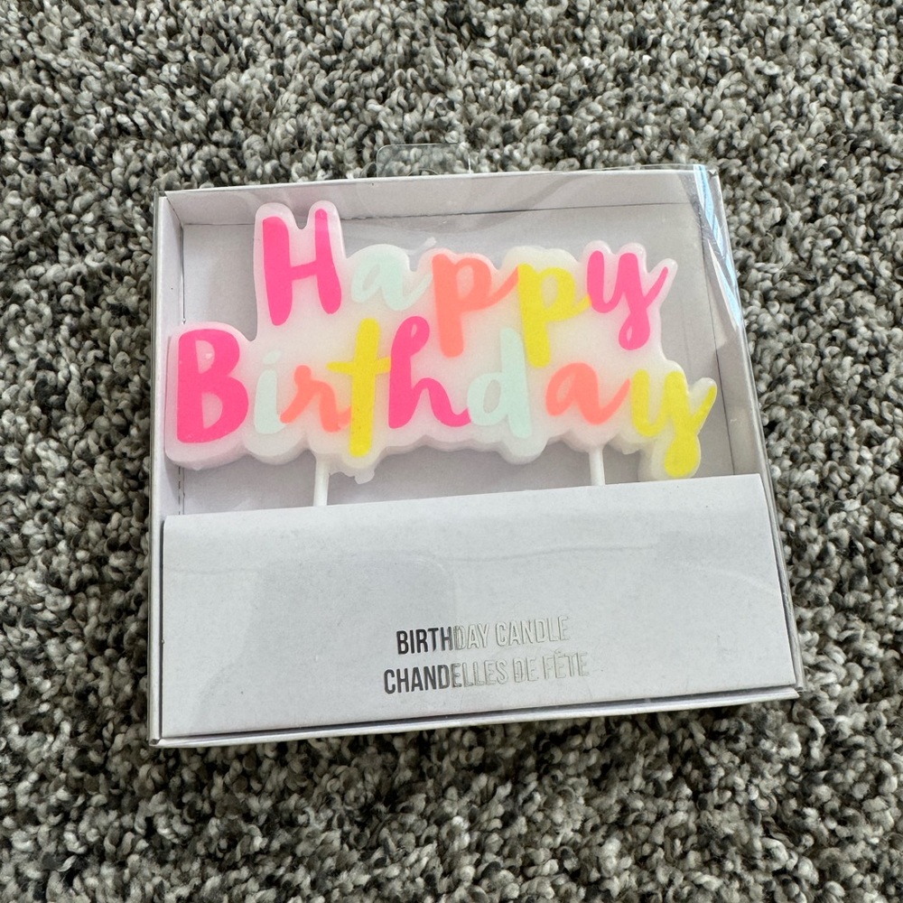 Meri Meri Happy Birthday Candle